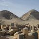 The Abusir pyramids and necropolis remains.